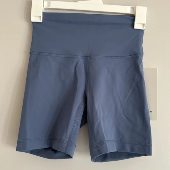 NWT Lululemon Wunder Train High Rise Short 6” inseam Oasis Blue Size 4 Everlux - Picture 6 of 13